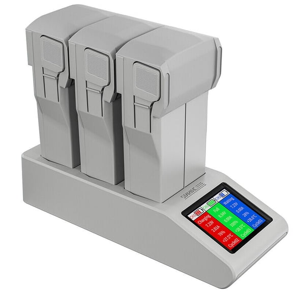 Battery Charging Hub for DJI Mini 4 Pro/Mini 3 Pro/Mini 3 Drone Accessory, Two-Way LED Display Charging Station for DJI Battery (Charge 3 Batteries)