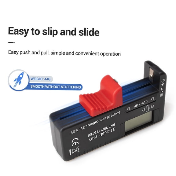 Battery Checker Battery BT-168 PRO Battery Tester Digital-display Type Tester Battery Checker Battery Capacity Diagnostic Tool Universal Tester Checking D C AAA AA Button Battery