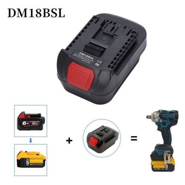 DeWalt 20V Li-ion Battery To Black & Decker 18V Tool Drill Adapter – Convert Power Source