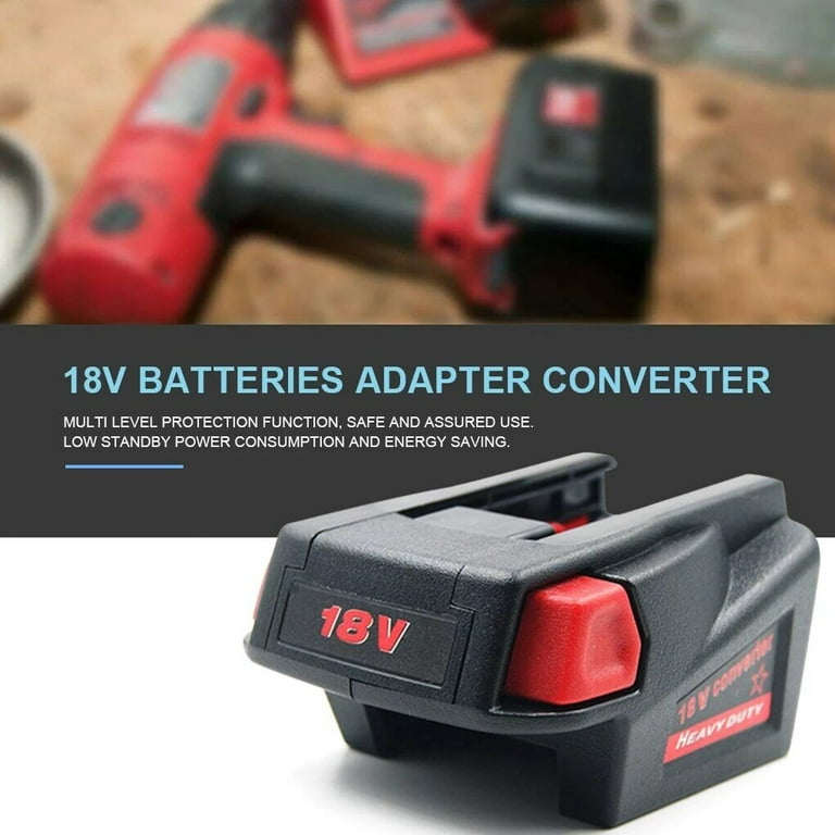 Battery Converter Adapter Converter for Milwaukee M18 18V to V18 Li ion Battery Walmart