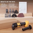 thumbnail image 1 of No Battery |   Cordless Oscillating Multi-Tool Compatible with DeWalt 20V  Batteries, Brushless Motor (6000-20000 OPM), 6-Speed, 4 °   Swing Angle, 23-Piece Accessory Kit for , Cutting & Scraping, 1 of 6