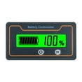 thumbnail image 1 of Battery Coulometer Monitor 8-100v Voltmeter Multimeter Tester Power Percentage Volt Indicator Waterproof LCD Display, 1 of 6