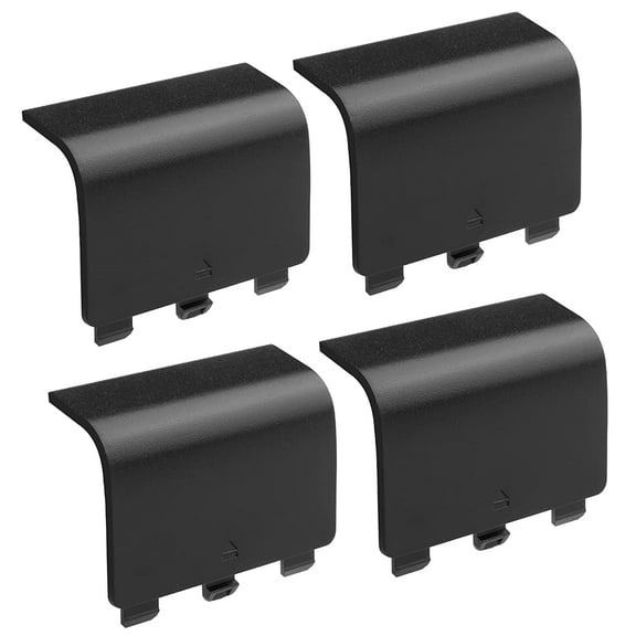 Battery Cover for Xbox One Controller, 4 Pack Back Cover Replacement Parts Compatible with Xbox One S, One X Wireless Controller *Black