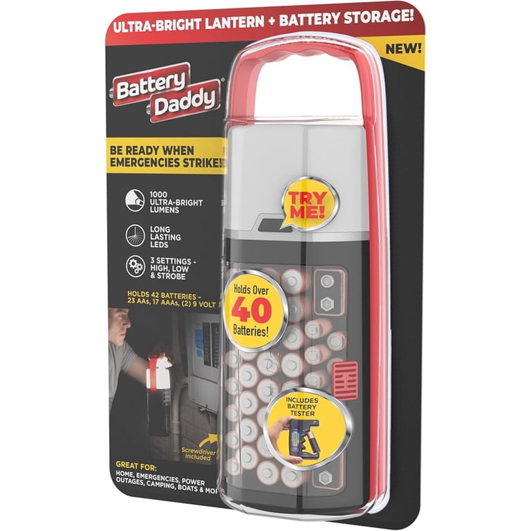 Battery Daddy LED Lantern - Ultra Bright 1000 Lumens, Battery