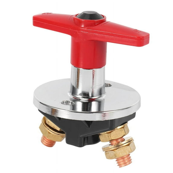 Battery Disconnect Cut Switch 500Amp Isolation 12-60V Car Boat Truck Fixed Handle Key for Car, Marine, Commercial ,Heavy Plant (Type F 1pcs)
