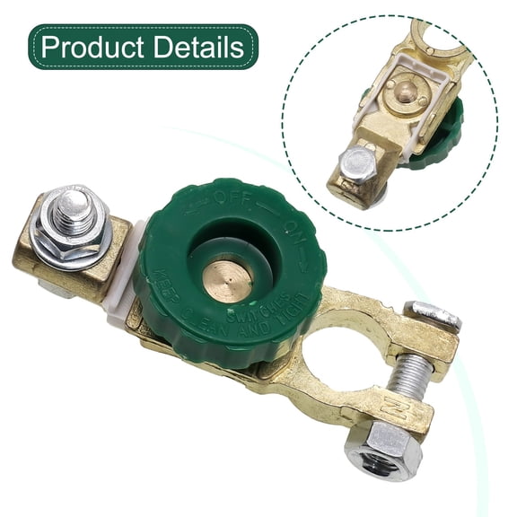 Battery Disconnect Isolator Cut Off Switch Fits Standard Negative Terminal