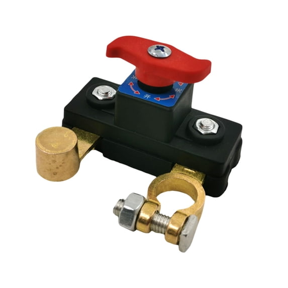 Battery Disconnect Switch 12 Volt 24 Volt, High Conductivity Battery Cut Off Switch, Pure Copper Manual Rotary Battery Shut Off Switch for Car Truck RV Boat Power Control