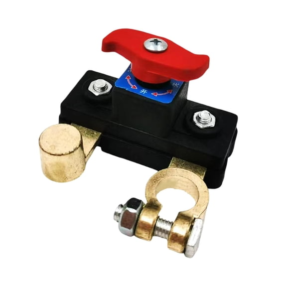 Battery Disconnect Switch, 12V 24V Heavy Duty Power Cut-Off Shut Off Kill Switch with Removable Key, for Car Truck RV Marine Farm Vehicle, 1PC
