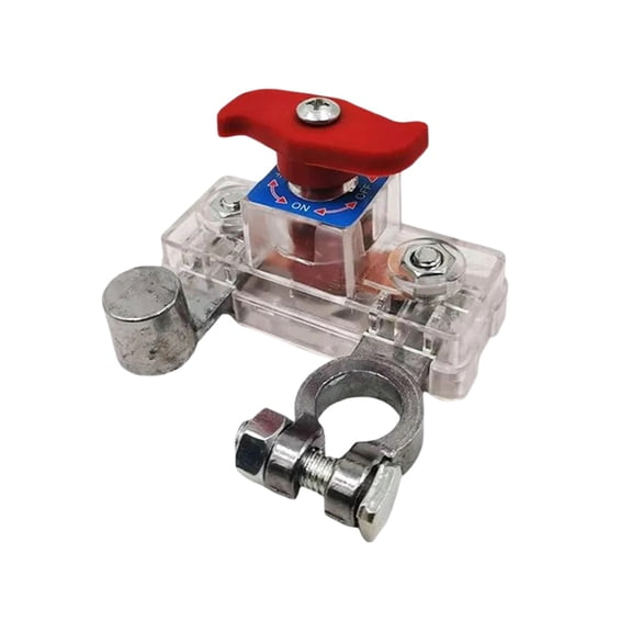 Battery Disconnect Switch, 12V 24V Heavy Duty Power Cut-Off Shut Off Kill Switch with Removable Key, for Car Truck RV Marine Farm Vehicle, 1PC