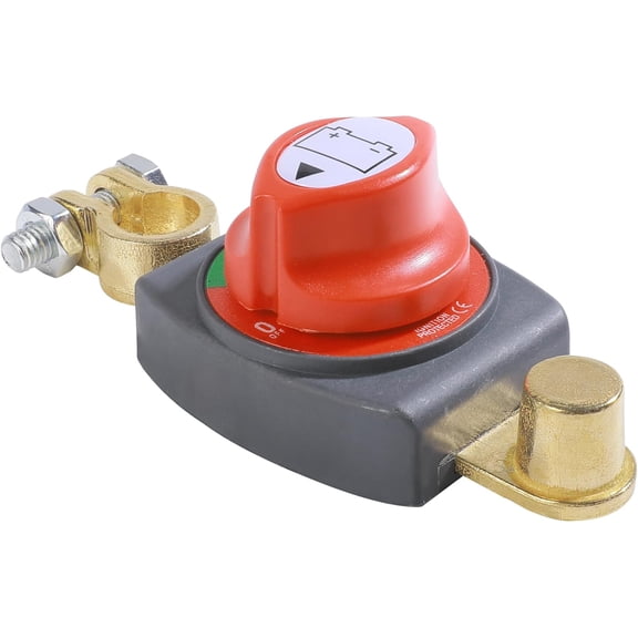 Battery Disconnect Switch,Car Accessories Kill Switch for Car,12-48V Automotive Battery Disconnect Switch Disconnect Isolator,Suitable for Car Truck Marine and Electrical Equipment (Top Post)