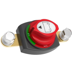 Battery Disconnect Switch, On/Off Side Post Battery Switch 275A 12-48V Power Cut Master Disconnect Isolator for Car Vehicle RV and Boat