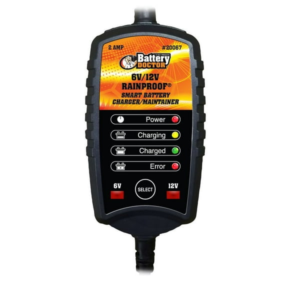 Battery Doctor Batt Charger/Maintainer, Auto, 6/12V, CEC 20067