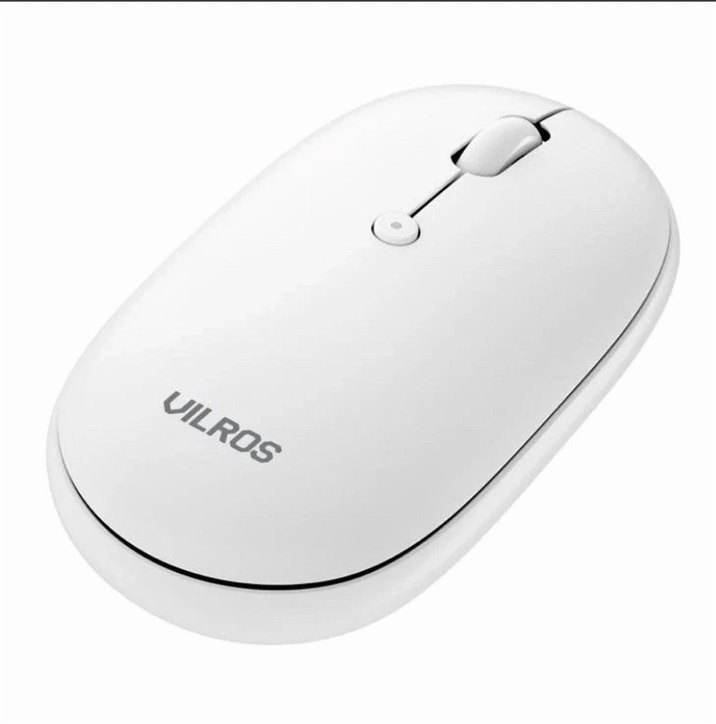 Battery Dual Mode (2.4G Wireless & Bluetooth) White Mouse