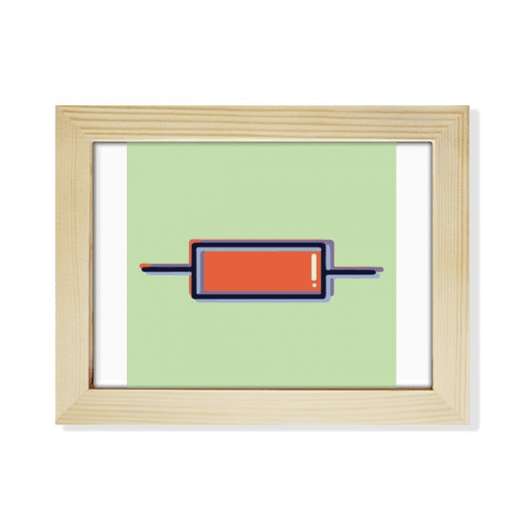 Battery Electrocircuit Element Desktop Photo Frame Picture Art Decoration Painting 6x8 inch