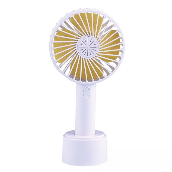 Battery Fans Portable Rechargeable Handheld Fan with 3 Speed Adjustable, Usb Rechargeable, Mini Portable Desk Fan for Travel, Office, Gift, Includes Usb to Mini Usb Cable