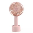thumbnail image 1 of Battery Fans Portable Rechargeable Handheld Fan with 3 Speed Adjustable, Usb Rechargeable, Mini Portable Desk Fan for Travel, Office, Gift, Includes Usb to Mini Usb Cable, 1 of 6
