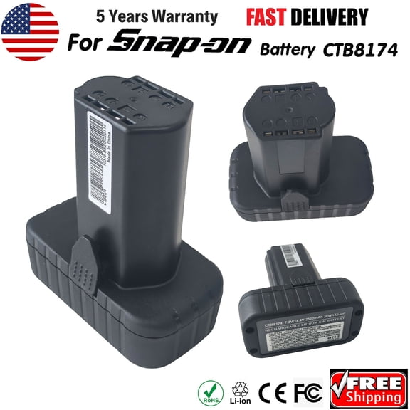 Battery For Snap On 14.4V TOOL MicroLithium CTB8174 CTB8172 CTC772 CT825DB 2.5Ah