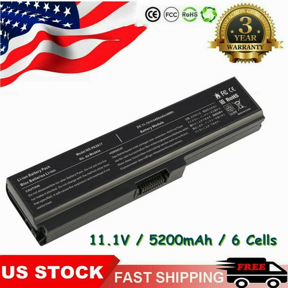 Battery For Toshiba Satellite L675 L750 L755 L700 L600 A660 C655 PA3818U PA3819U