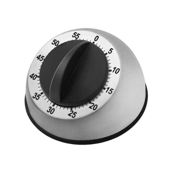 Battery-Free Kitchen Cooking Timer - Mechanical Magnetic Timer with Loud Alarm, Stainless Steel Body for Chef & Home Use