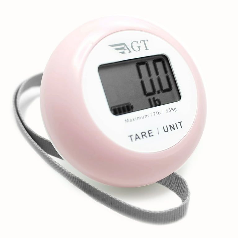 American Green Travel Battery-Free Portable Weighing Scale in Pink