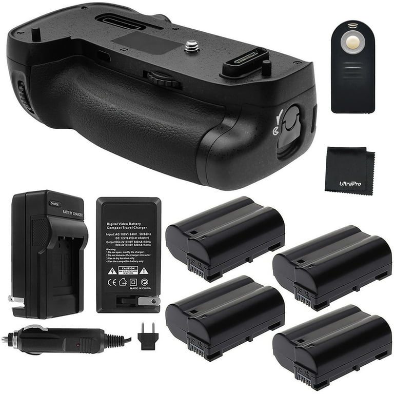 Battery Grip Bundle F/ Nikon D750: Includes MB-D16 Replacement