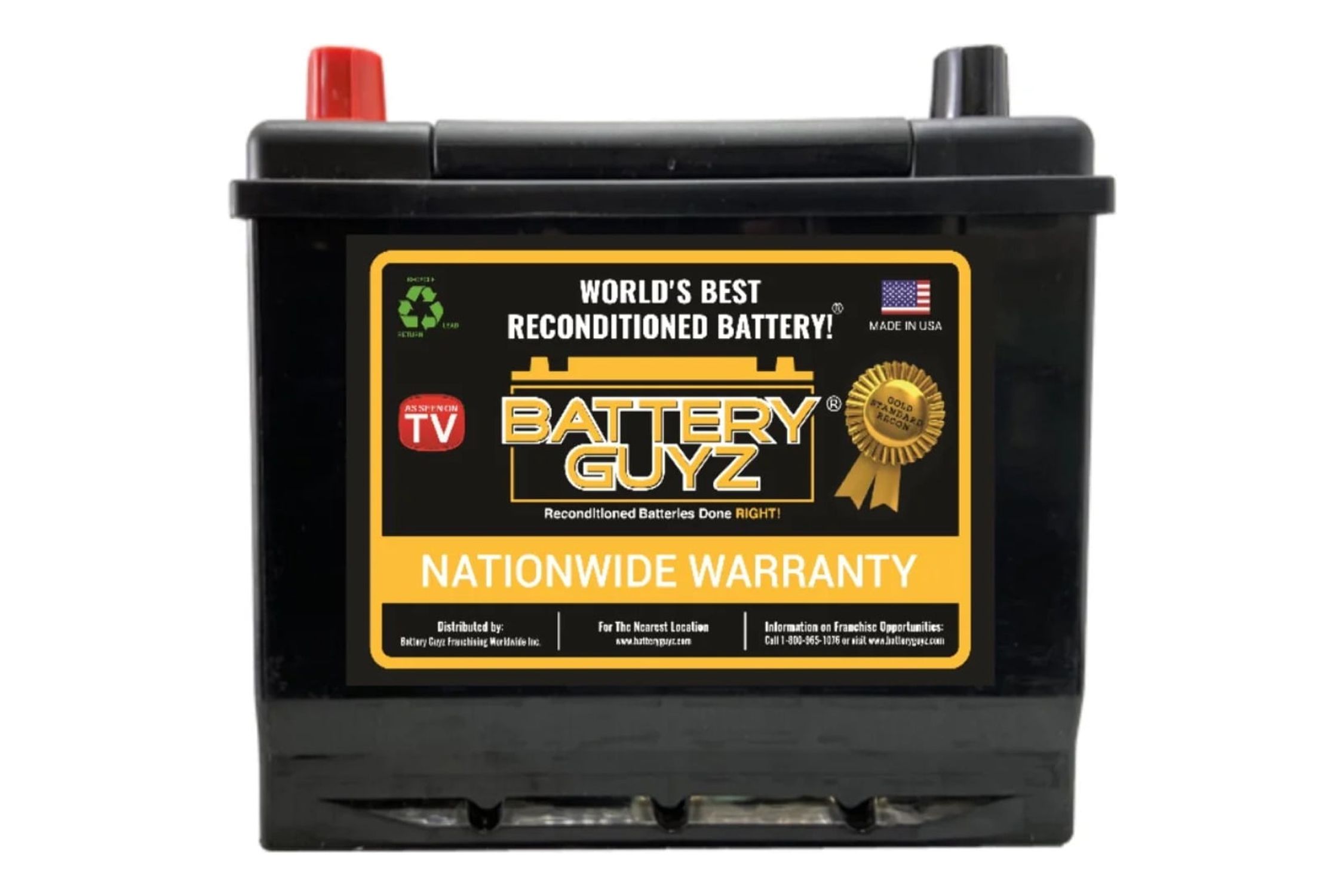 Battery Guyz Reconditioned Lead Acid 12 Volt Automotive, Group Size 86, 650 CCA