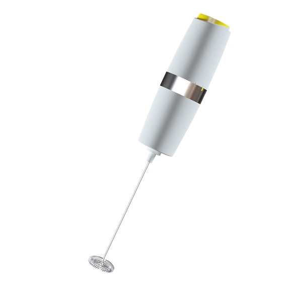 Battery Handheld Milk Frother Stainless Steel Ergonomic Handle Multi-Function Drink Mixer for Coffee Egg Mixing