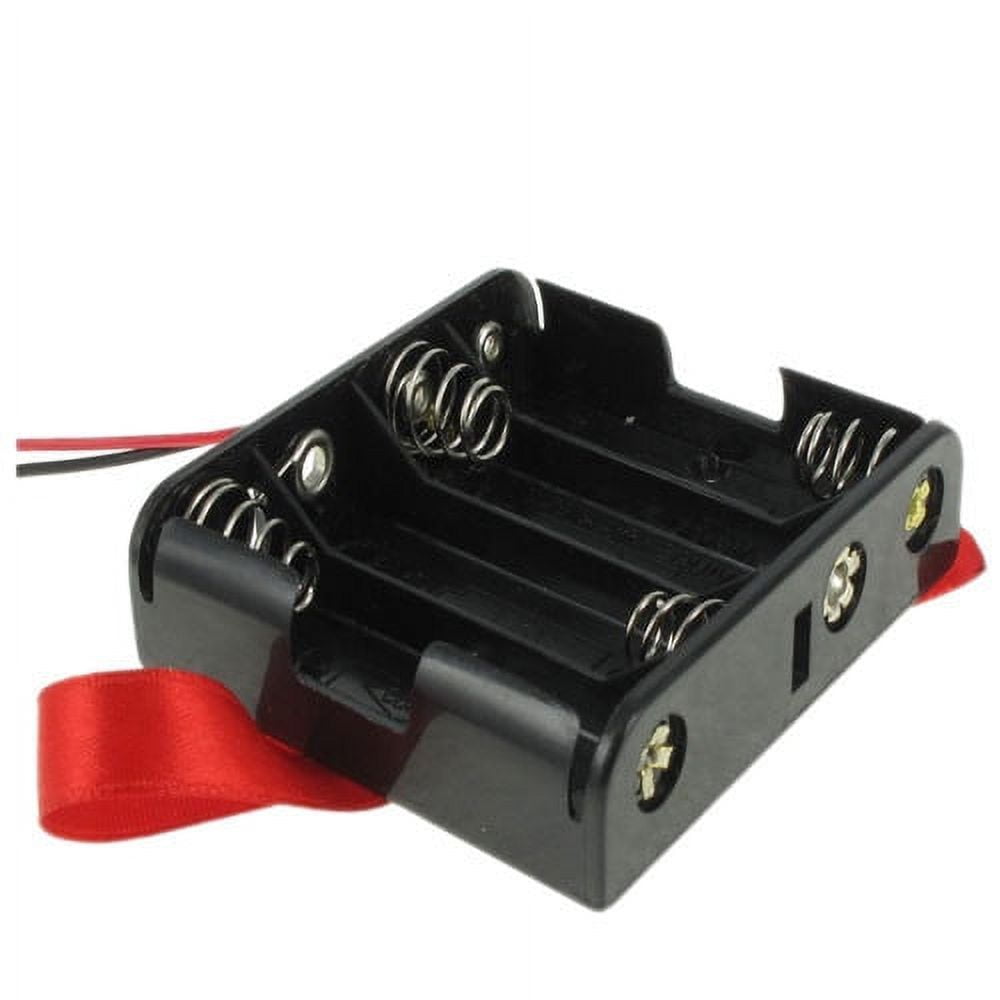 Battery Holder for (4) AA BC4AAW UM3X4 WITH RIBBON 12BH348RGR