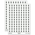 thumbnail image 1 of Battery Icon 200+ Round Stickers - White - Matte Finish - 0.50" Size, 1 of 3