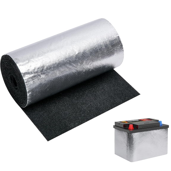 Battery Insulation Kit Tutuviw Car Battery Insulation Blanket, Truck Battery Thermal Heat Shield Cover for Cold Weather Battery Protection (40"x7" (Thickness 3mm, 1Pc)