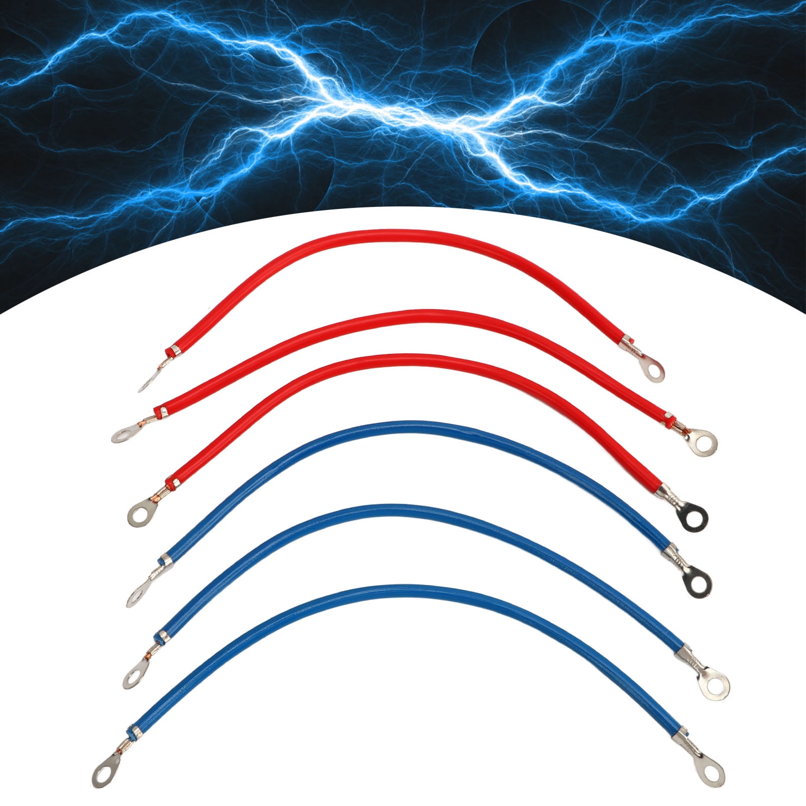 Battery Inverter Cables, 6PCS Power Inverter Wires For Electric Bike