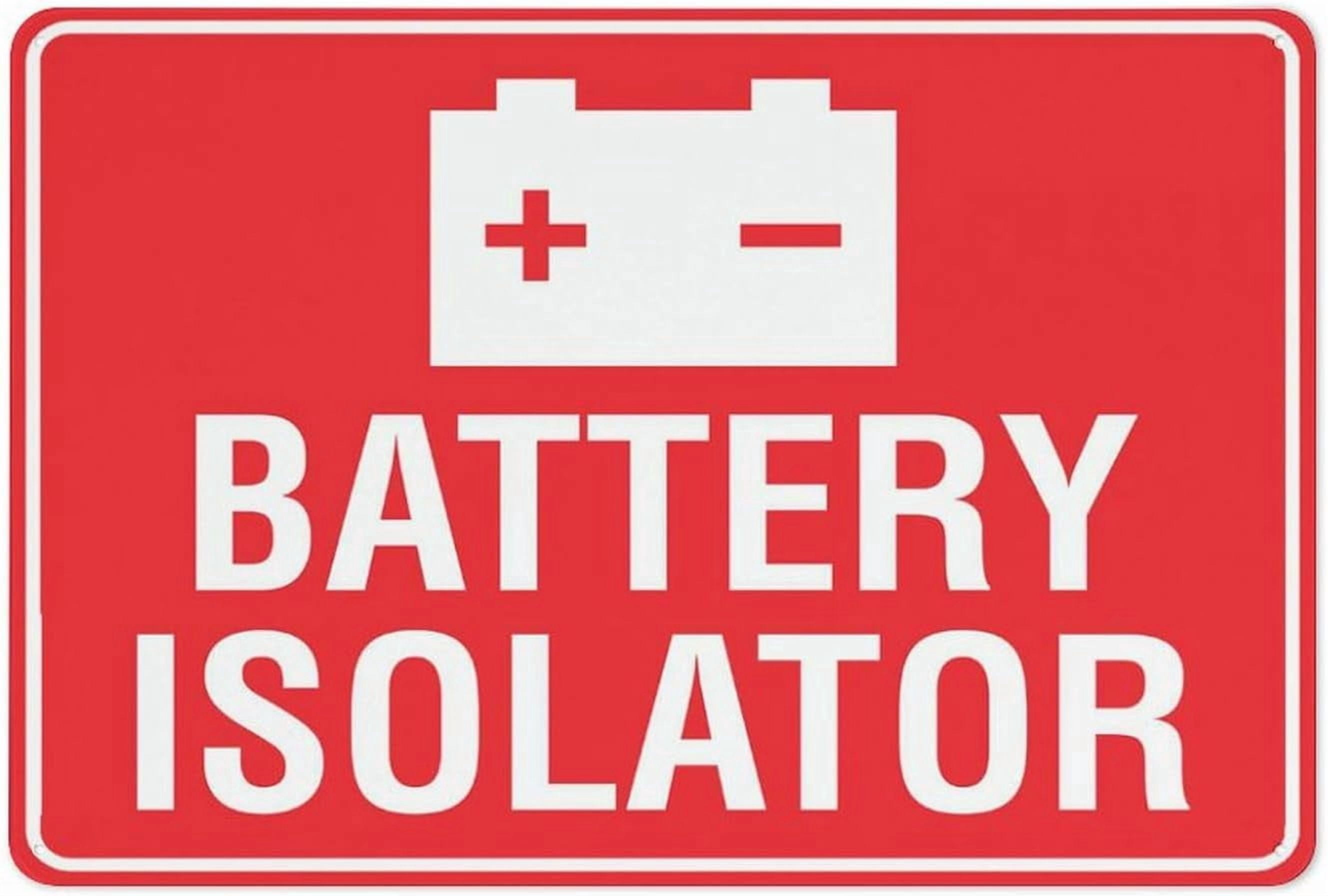 Battery Isolator Sign 8