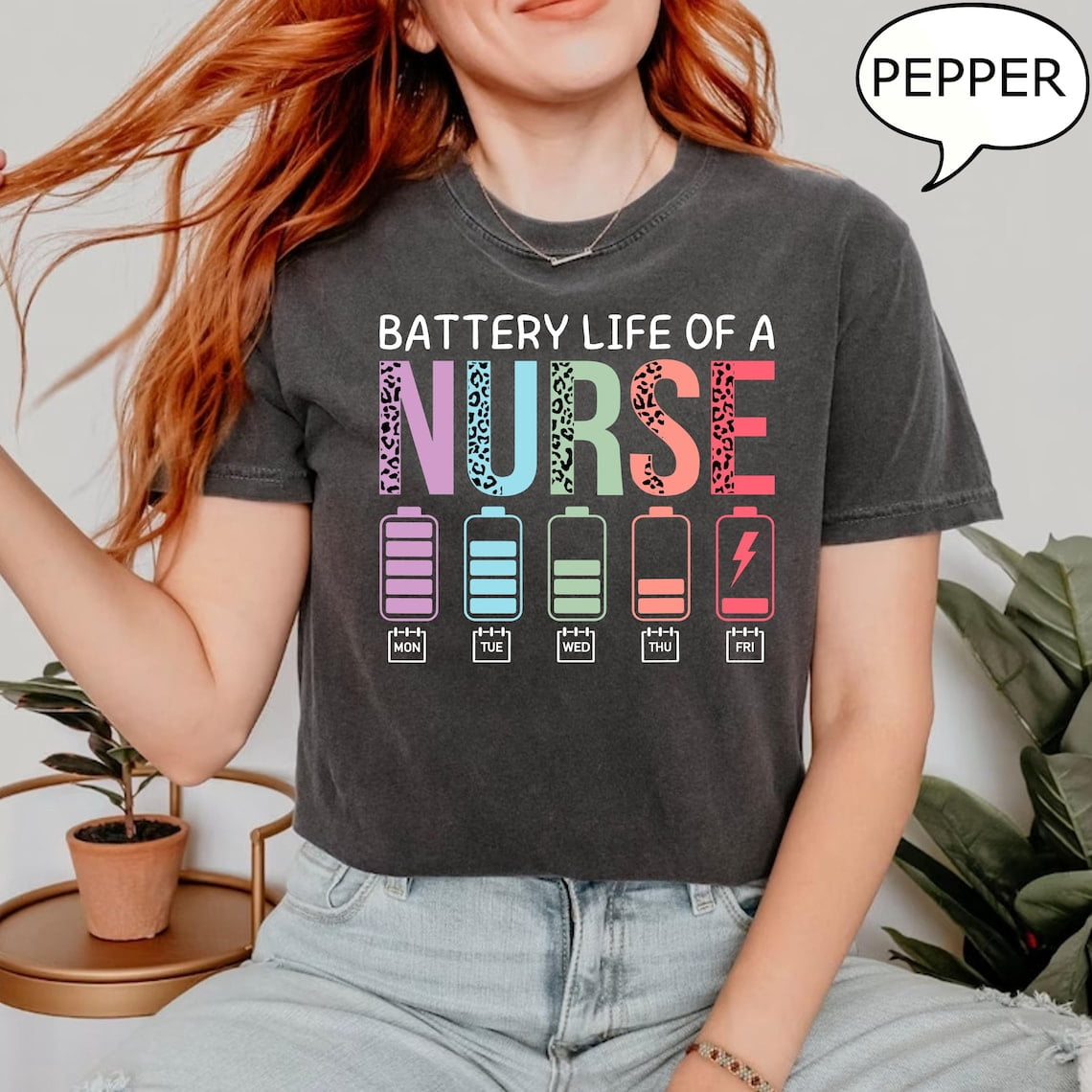 Battery Life A Nurse T-Shirt, Nurse School Shirt, Nurse Grad Gift, Nurse Shirt, Nursing Shirt, Gift For Nurse
