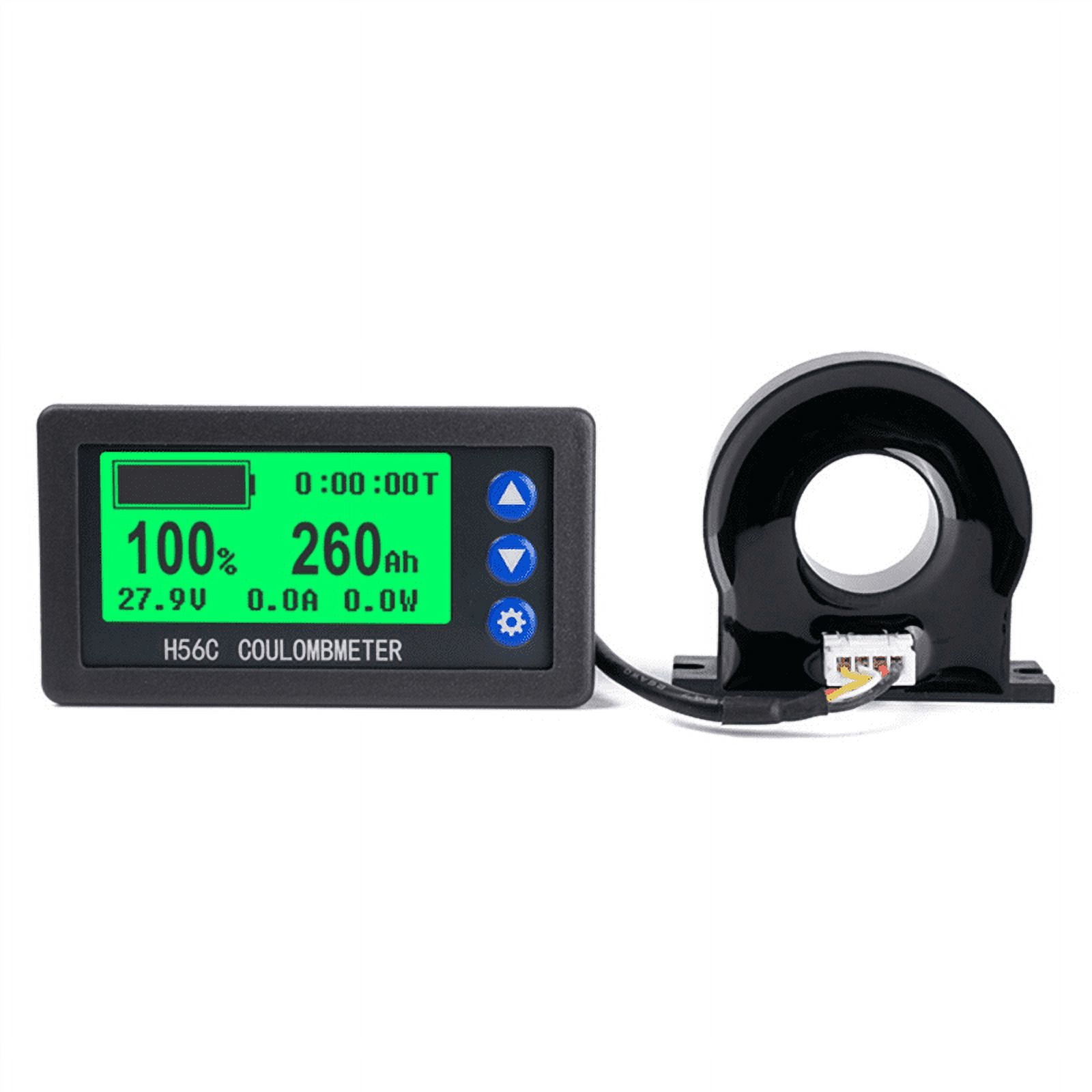 Battery Monitor Hall Coulomb Meter DC 8-100V 100A Lifepo4 Lead-Acid Li ...