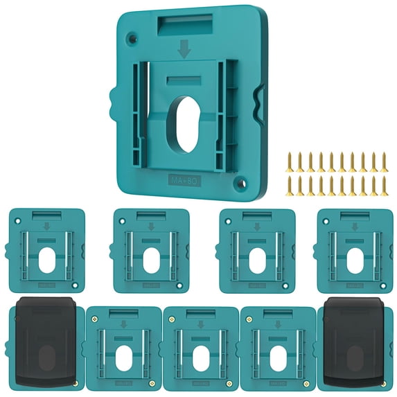 Batter Storage Rack Battery Mount Holder Compatible for Makita 18V Batteries, Wall Mounts ...