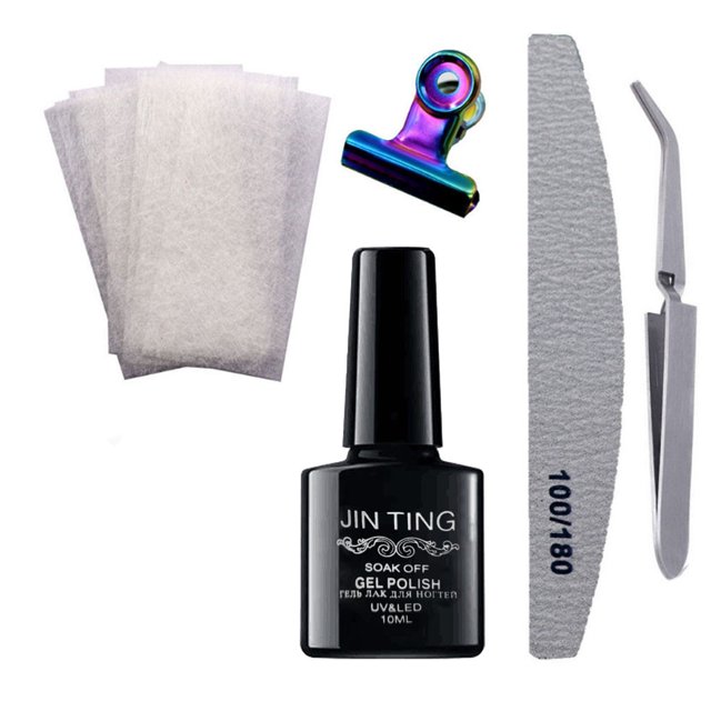 Battery Nail File Emery Board Silk Wrap for Nails Natural Cuticle