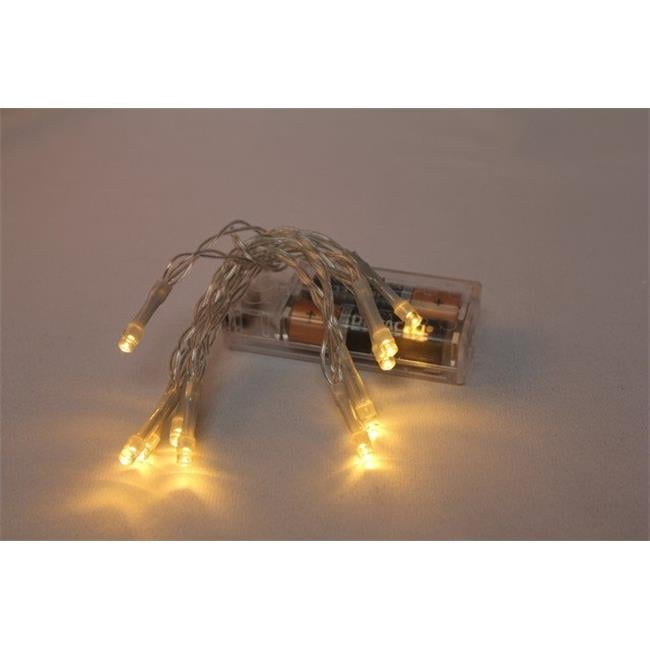 Battery Operated 10 LED String Light - Warm White - Walmart.com