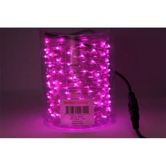 Battery Operated 100 LED Copper String Light - Pink