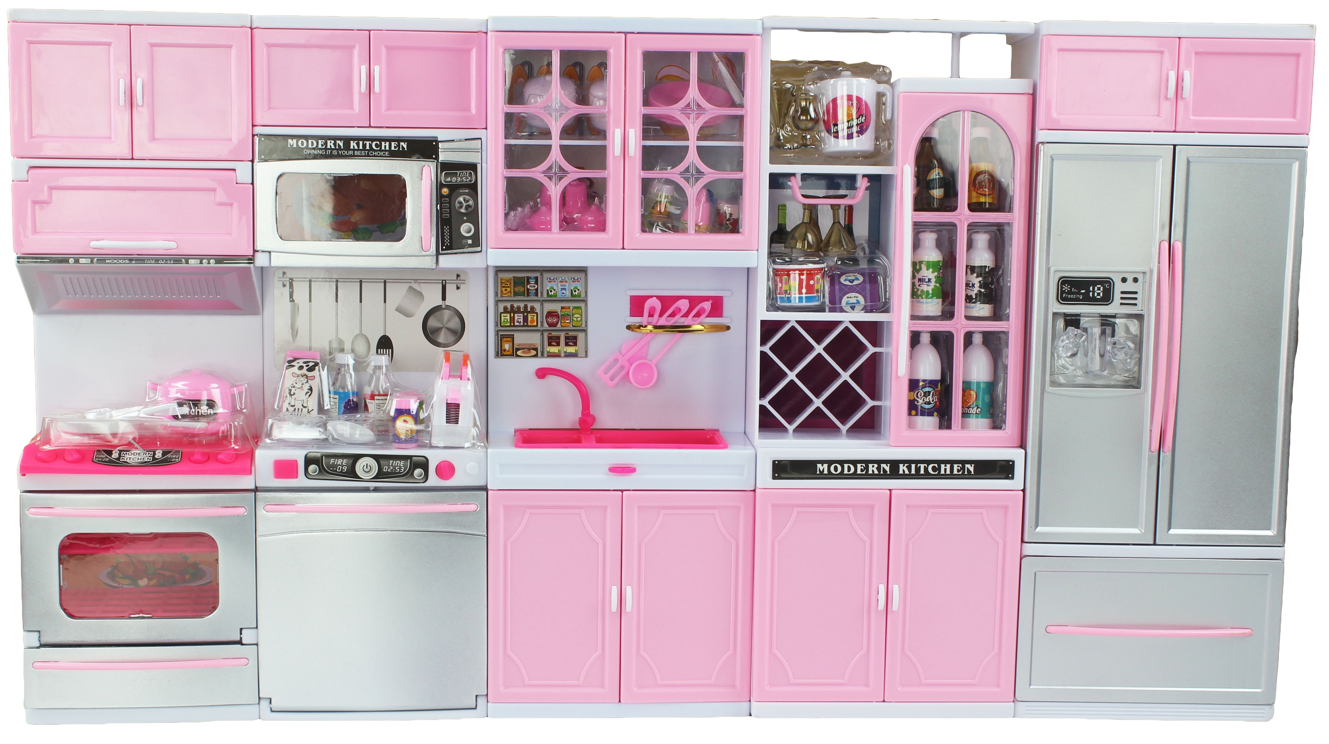 Barbie kitchen set big sale