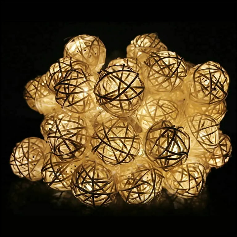 Buy wholesale Trésor (Gold) Remote-controlled USB LED cotton ball light  garland - 24 balls