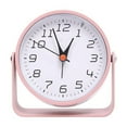 thumbnail image 1 of Battery Operated 4 25 Inch Desk Clock With Non Ticking Quartz Movement, 1 of 9