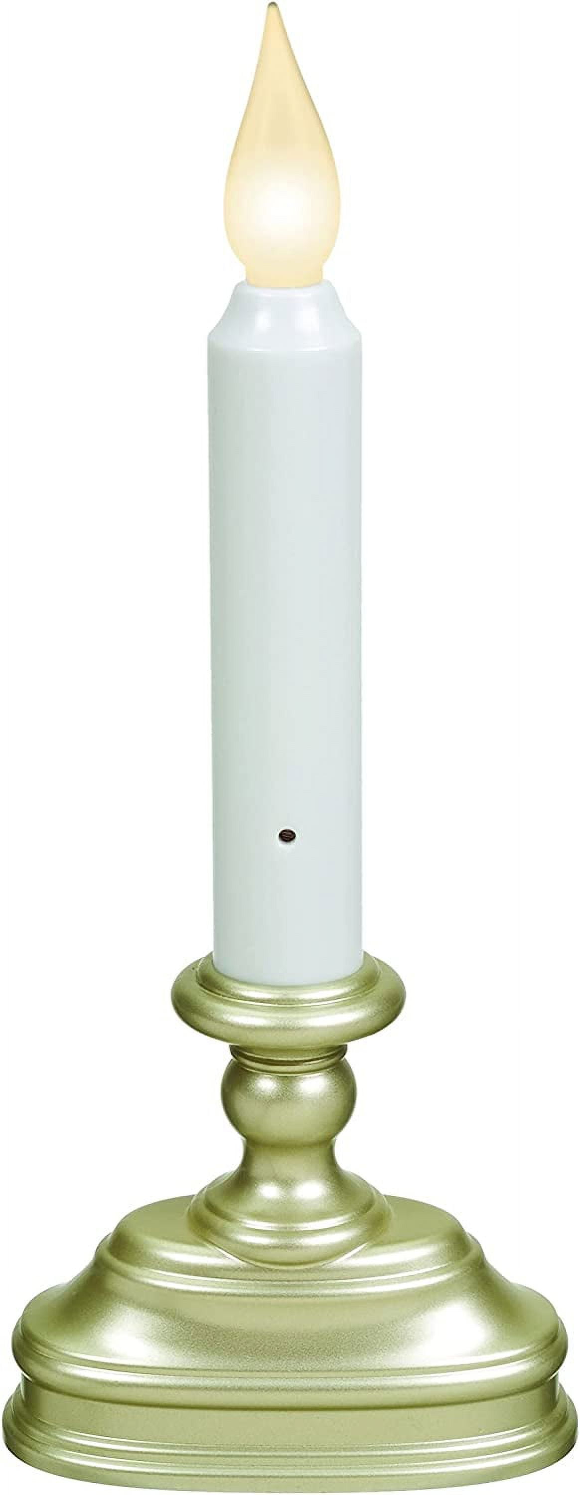 Battery Operated 9 inch Window Candle with Tilt to Change Flame Color and Dusk to Dawn Light