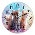 thumbnail image 1 of Battery Operated Analog Wall Clocks Non-Ticking Silent Modern Clock Decorative for Home,Office-Cute Adorable Baby Kittens Sitting Together, With Soft(16inch), 1 of 4