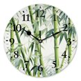 thumbnail image 1 of Battery Operated Analog Wall Clocks Non-Ticking Silent Modern Clock Decorative for Home,Office-Large Bamboo Forest With ​Leaves(10inch), 1 of 4