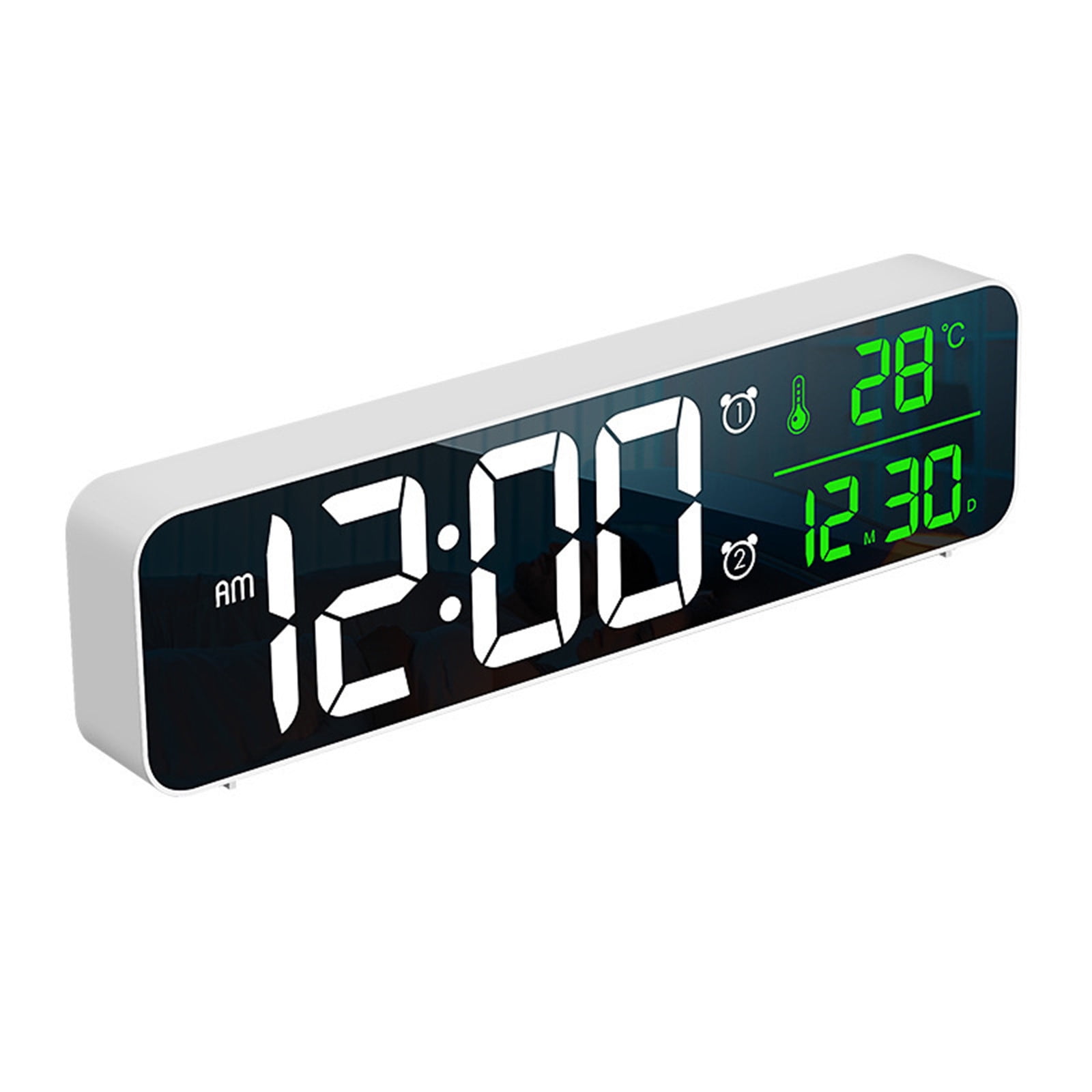 Battery Operated Atomic Clock with Auto , Digital Wall Clock/Digital