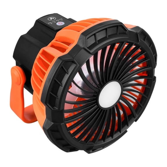 Battery Operated Camping Gear LED Tent Fan Light Outdoor Cooling Airflows for Tent Picnics Travel