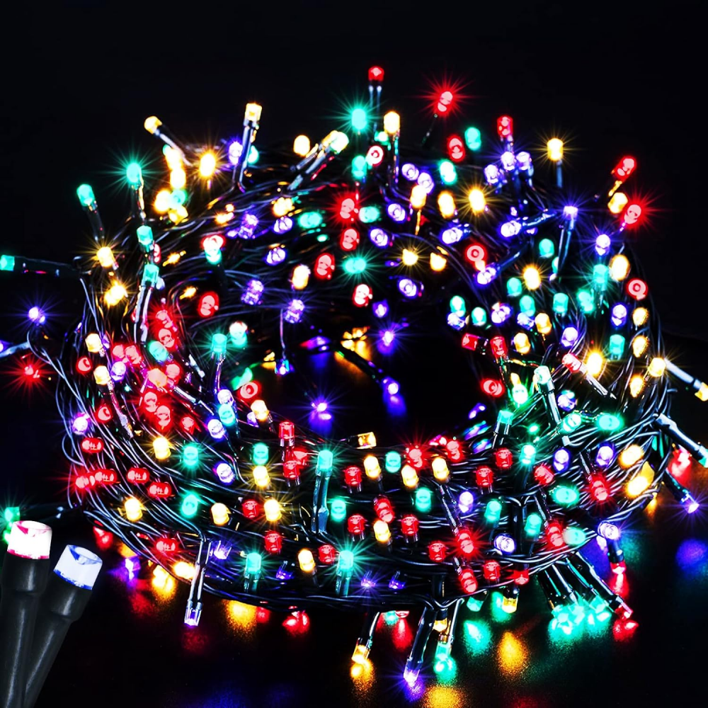 Battery Operated Christmas Lights132FT 300 LED 8 Modes Outdoor/Indoor