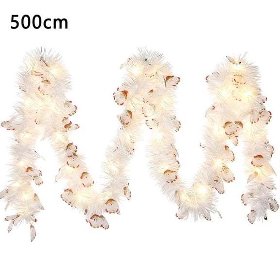 Battery Operated Christmas Lights 16.4ft (500cm) Indoor Led String Lights with Warm White Glow, Plastic Fairy for Tree, Window, Wall & Holiday Decor, No Wiring Needed