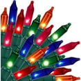 thumbnail image 1 of Battery Operated Christmas Lights, 2 Pack 17ft 50 LED Mini String Lights with Timer 8 Modes Waterproof Tree Lights for Outdoor Indoor Xmas Garden Party Decor, Multicolor, 1 of 6