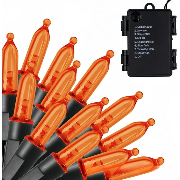 Battery Operated Christmas Lights, 50 LED 16FT Battery Operated String Lights with 8 Modes, Christmas Decorations for Outdoor Indoor Wedding Party Home Decor